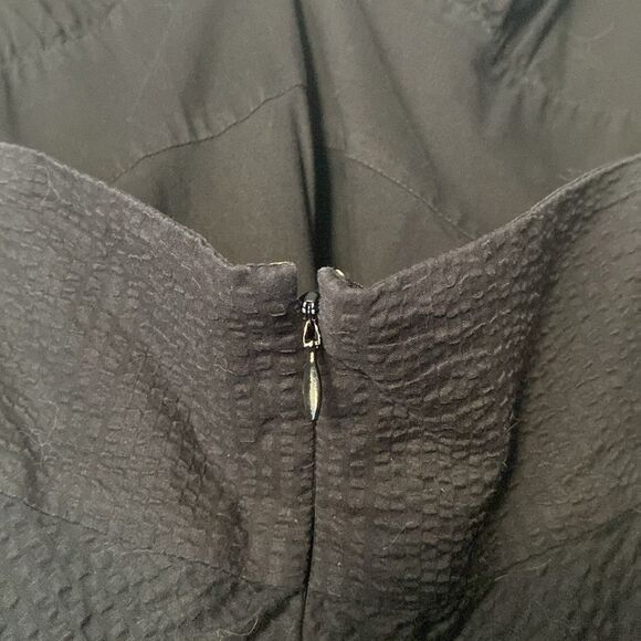 J. Crew Black Textured Halter Midi Dress Size 4 - Picture 8 of 9